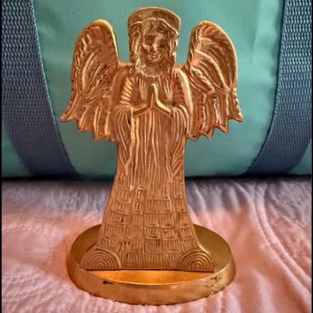 Brass Angel Candle Holder